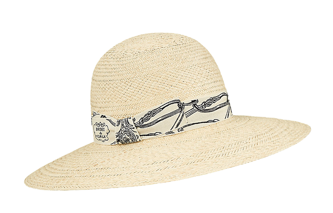 HERMES Carrousel Straw Panama Hat H211006N-NT56
