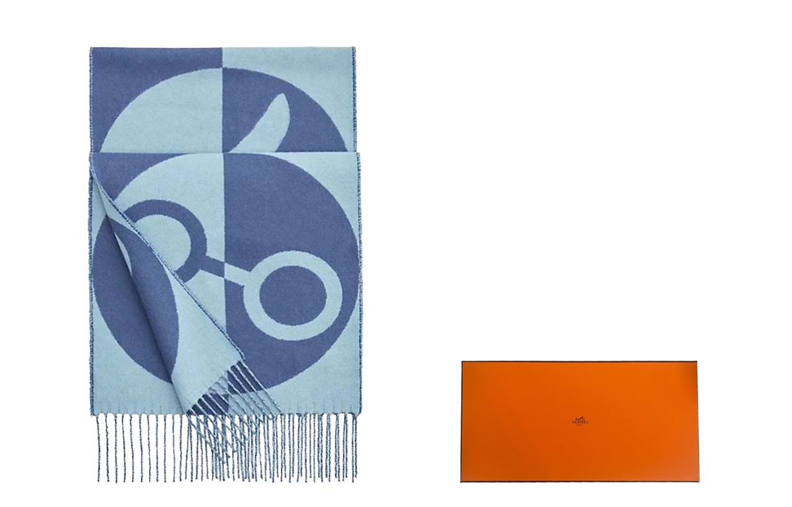 HERMES Casaque Cashmere Scarf with Charms - Unisex Couple Design. H259090S-05 圖 2