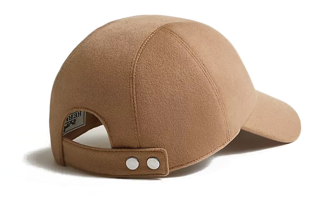 Lookbook HERMES Topi Baseball Kasmir Unisex Gaya Pasangan Coklat/Hijau. H232032NvVS,H232032NvD1