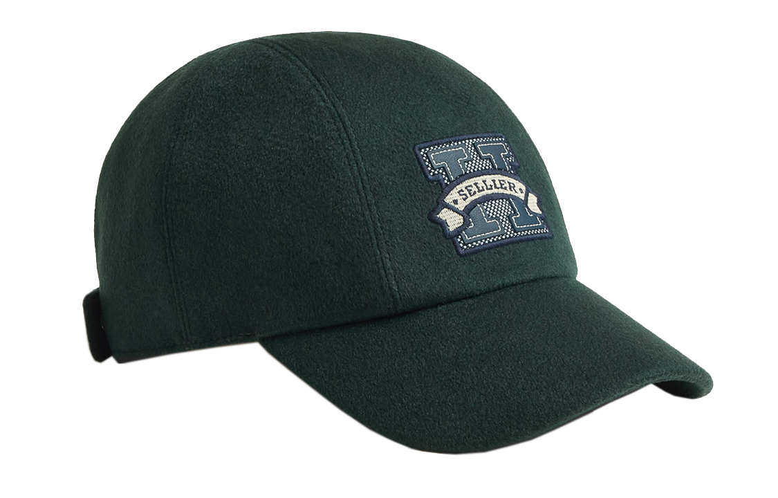 Shop HERMES Topi Baseball Kasmir Unisex Gaya Pasangan Coklat/Hijau. H232032NvVS,H232032NvD1