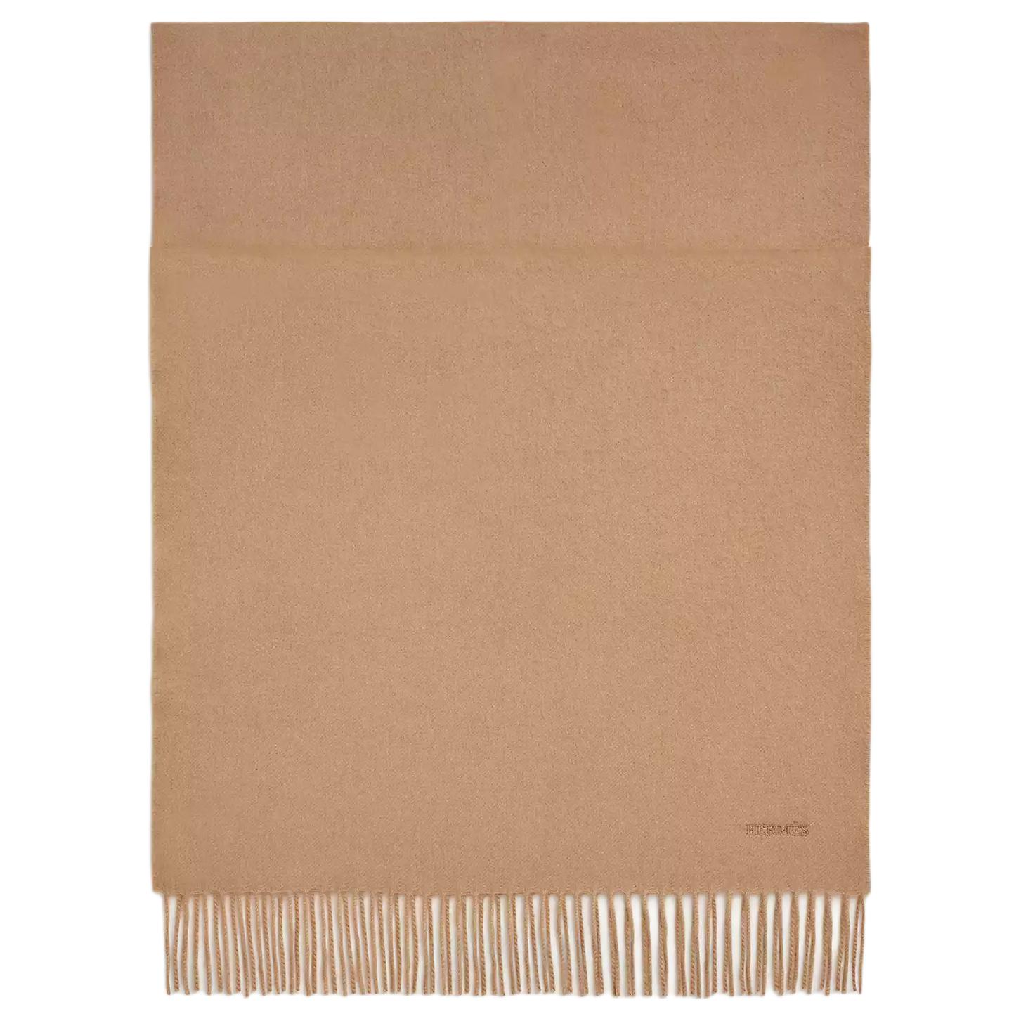 HERMES Cashmere Scarf Beige with Logo Print Detail for Men. H394084T02 圖 2