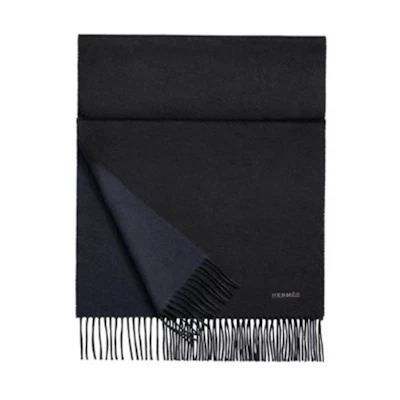 HERMES Cashmere Scarf Unisex Couple Style - Luxury Business Casual Accessory H393800T-21