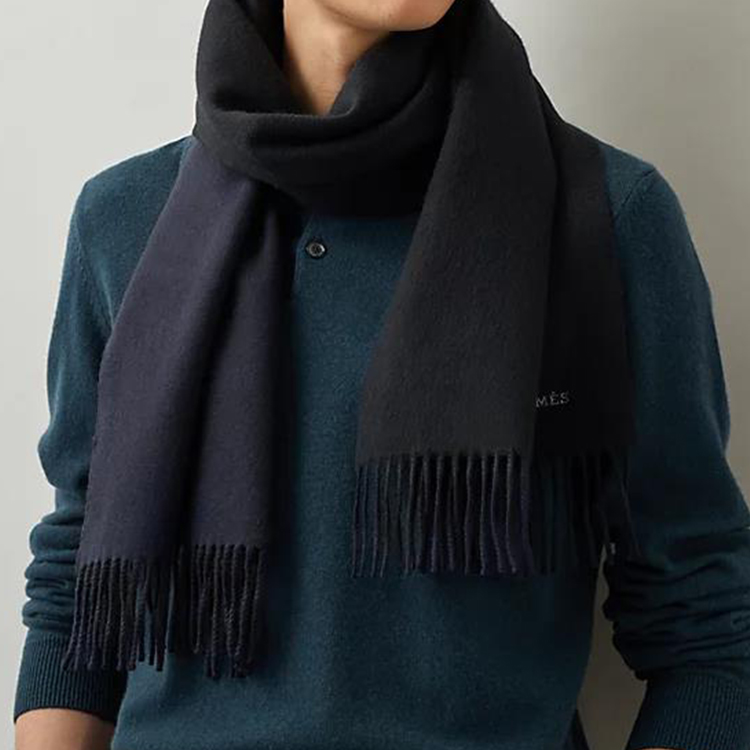 HERMES Cashmere Scarf Unisex Couple Style - Luxury Business Casual Accessory H393800T-21 圖 4