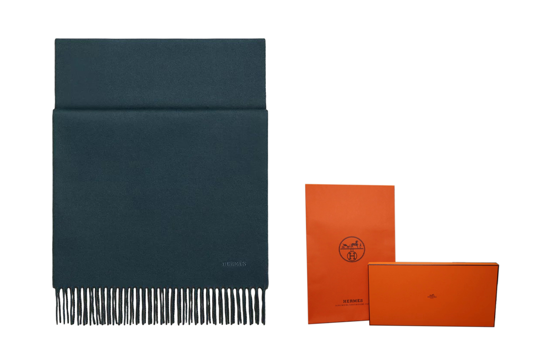 HERMES Cashmere Scarf Unisex Couple Style - Luxury Business Casual Accessory H393800T-21 圖 5