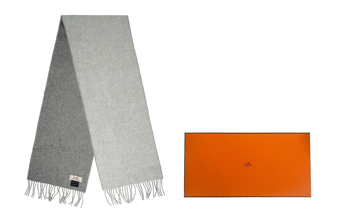 HERMES Cashmere Scarf Unisex Couple Style Japanese Business Design. H393795T-02 圖 2