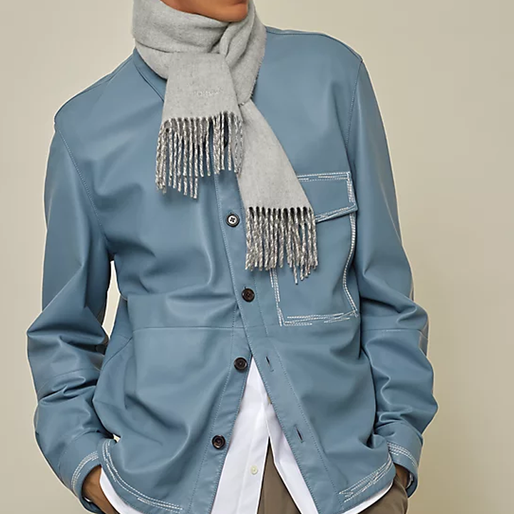 HERMES Cashmere Scarf Unisex Couple Style Japanese Business Design. H393795T-02 圖 5