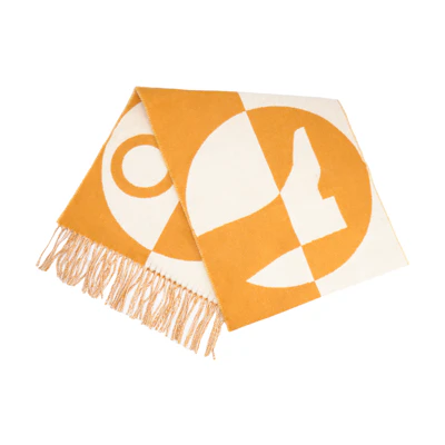 HERMES Cashmere Scarf with Lock Design Unisex Style. H259090S-02