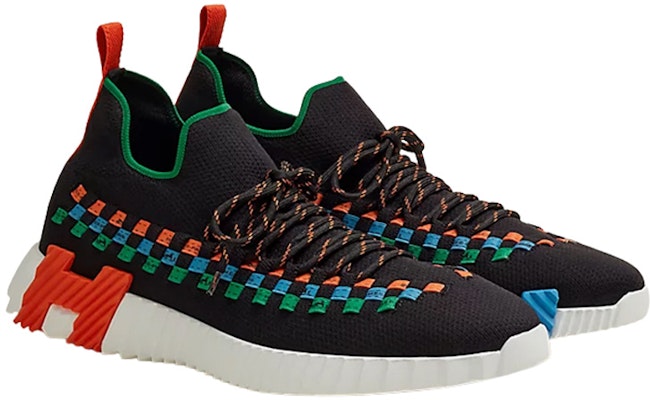 HERMES Casual Fashion Sneaker 'Black' H222910Z-H04 Lookbook HERMES Casual Fashion Sneaker 'Black' H222910Z-H04