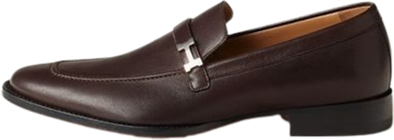 HERMES Casual Round Toe Slip-On Loafers 'Brown' H231993Z-AME HERMES Casual Round Toe Slip-On Loafers 'Brown' H231993Z-AME