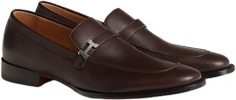 Lookbook HERMES Kasut Kasual Slip-On Loafers 'Coklat' H231993Z-AME