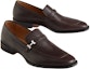 Shop HERMES Casual Round Toe Slip-On Loafers 'Brown' H231993Z-AME
