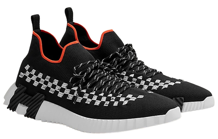 Lookbook エルメス カジュアルスニーカー 黒 (Herumesu kajuaru sunīkā kuro) H222910Z-H02