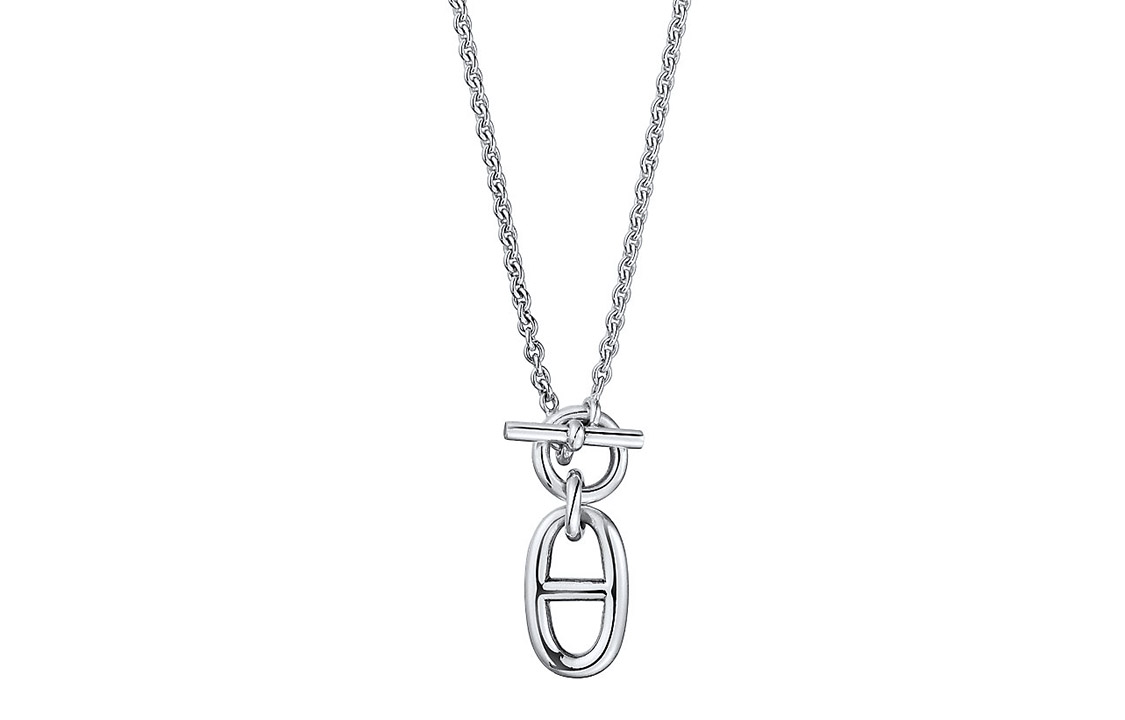 HERMES Chaine d'Ancre Silver Necklace 925 Sterling for Men H104141B-00 圖 2