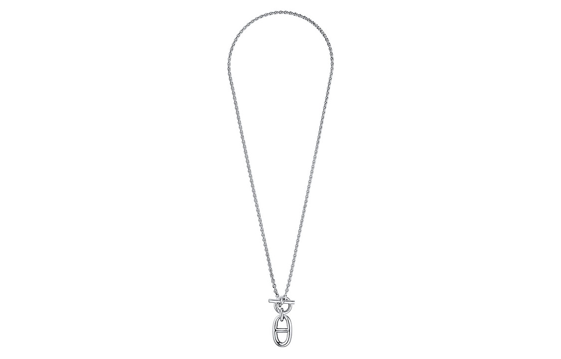 HERMES Chaine d'Ancre Silver Necklace 925 Sterling for Men H104141B-00 圖 3