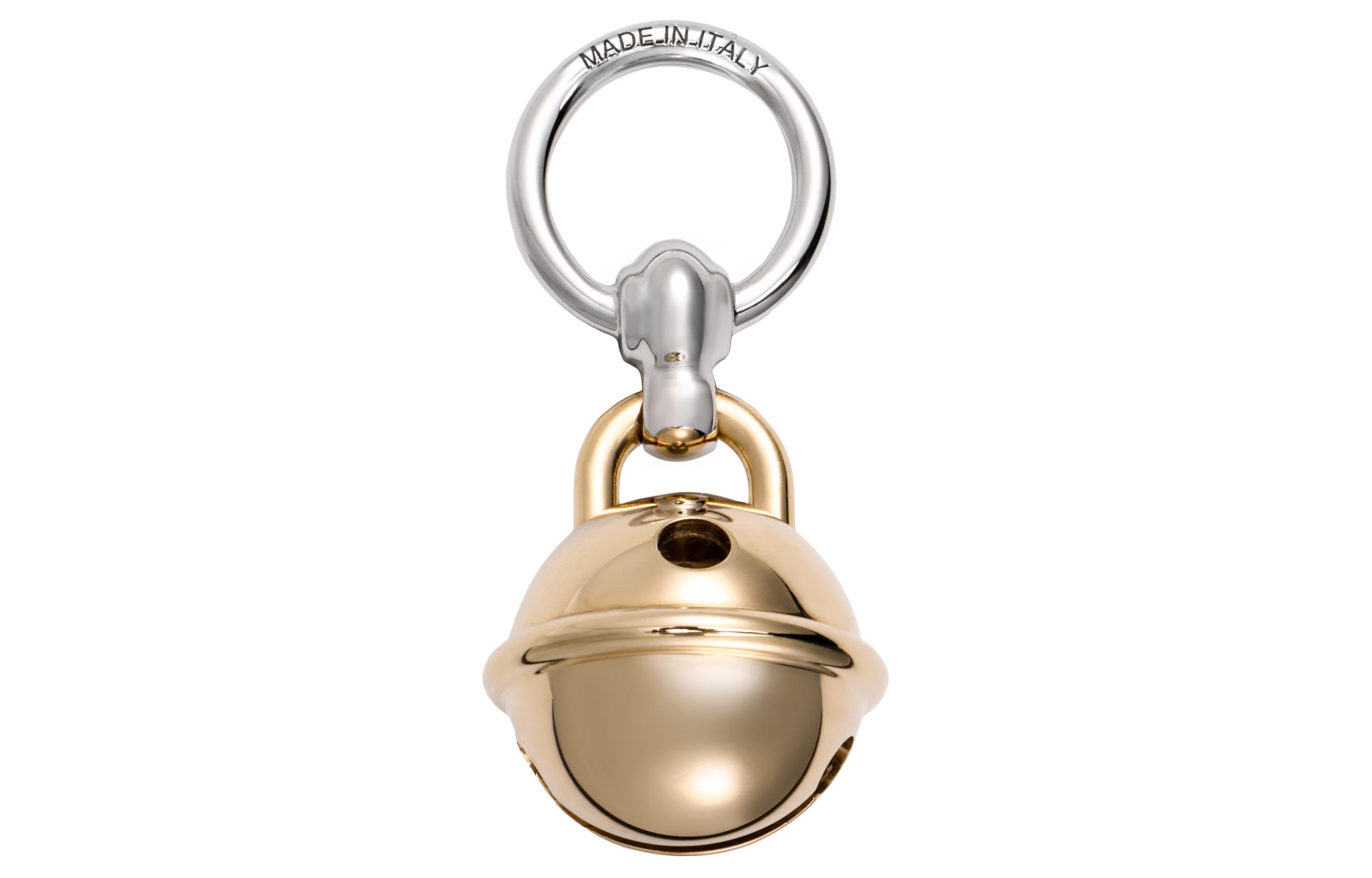 HERMES Charms Grelot Twilly Bell Pendant Scarf Ring Gold Unisex Accessory. H603334S 00 圖 3