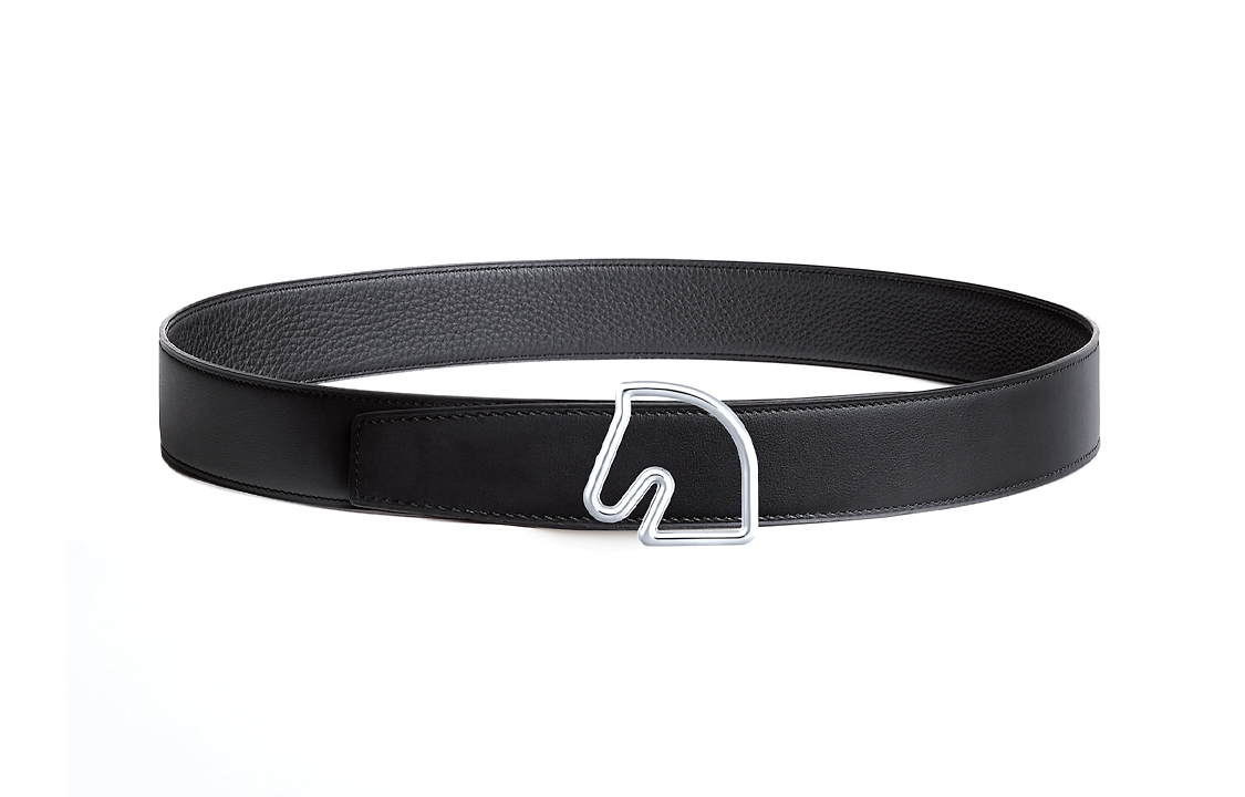 HERMES Cheval Reversible Leather Belt  Black 3.8cm H081656CK05-H075387CAAF 圖 3