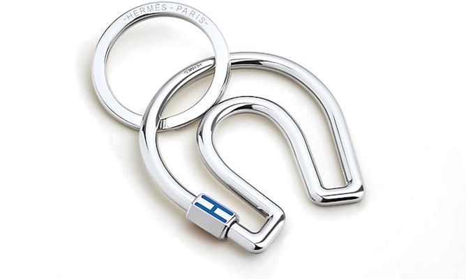 HERMES Cheval Silver Horse-Shaped Minimalist Unisex Keychain. H077329FJ44 Order HERMES Cheval Silver Horse-Shaped Minimalist Unisex Keychain. H077329FJ44