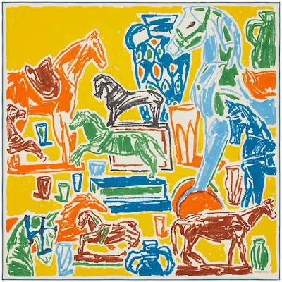 HERMES Chevaux de la Collection 100cm Fashion Silk Scarf H103943T-01 Buy HERMES Chevaux de la Collection 100cm Fashion Silk Scarf H103943T-01