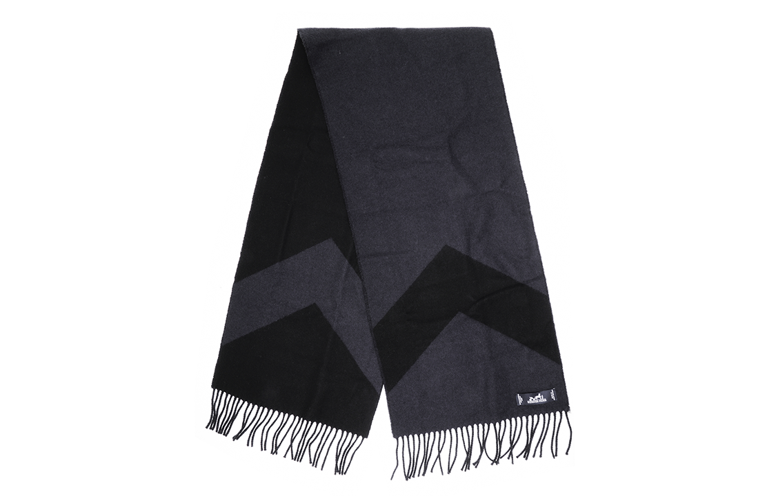 HERMES Chevron Pattern Cashmere Scarf in Navy Blue H259065S-06 圖 2