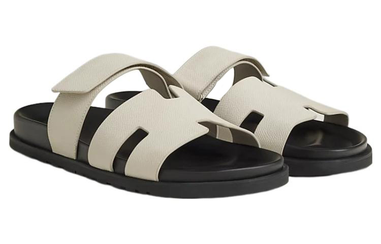 HERMES Chypre 'Beige Open-Toe Velcro Sandal' 圖 2