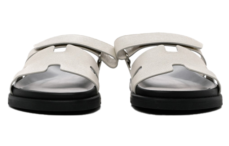 HERMES Chypre 'Beige Open-Toe Velcro Sandal' 圖 4