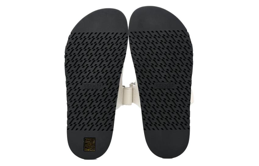 HERMES Chypre 'Beige Open-Toe Velcro Sandal' 圖 5