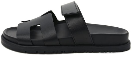 HERMES Chypre 'Black Velcro Sandal' H211865Z-H01 HERMES Chypre 'Black Velcro Sandal' H211865Z-H01