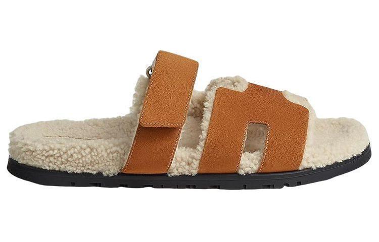 Order HERMES Chypre 'Sandal Kulit Hujung Terbuka Coklat' H222929Z-H10