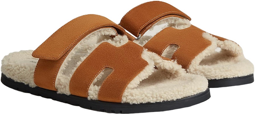 HERMES Chypre 'Sandal Kulit Hujung Terbuka Coklat' H222929Z-H10 Shop HERMES Chypre 'Sandal Kulit Hujung Terbuka Coklat' H222929Z-H10