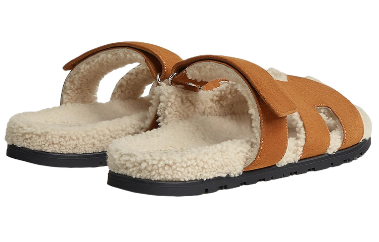 Purchase HERMES Chypre 'Sandal Kulit Hujung Terbuka Coklat' H222929Z-H10