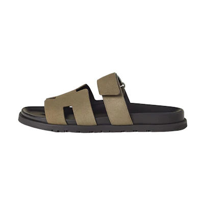 HERMES Chypre 'Light Brown Magic Tape Slides'