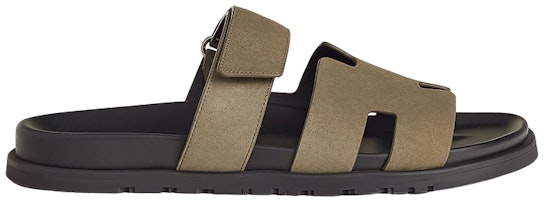 HERMES愛馬仕 Chypre 山羊皮 時尚魔術貼 時尚涼拖 男款 淺棕色 Order HERMES愛馬仕 Chypre 山羊皮 時尚魔術貼 時尚涼拖 男款 淺棕色