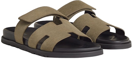 HERMES愛馬仕 Chypre 山羊皮 時尚魔術貼 時尚涼拖 男款 淺棕色 Shop HERMES愛馬仕 Chypre 山羊皮 時尚魔術貼 時尚涼拖 男款 淺棕色