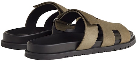 HERMES愛馬仕 Chypre 山羊皮 時尚魔術貼 時尚涼拖 男款 淺棕色 Purchase HERMES愛馬仕 Chypre 山羊皮 時尚魔術貼 時尚涼拖 男款 淺棕色