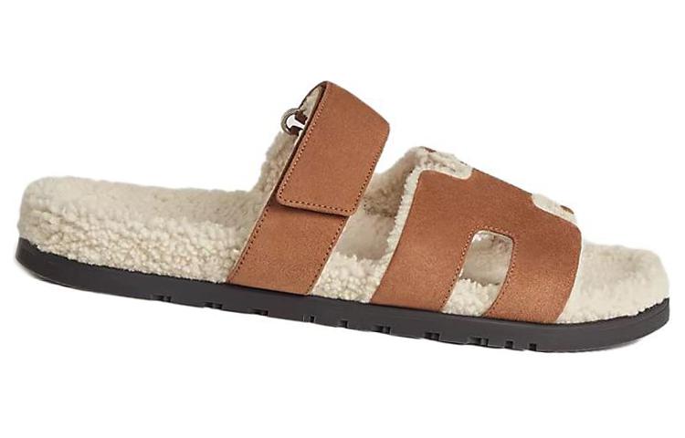 Order HERMES Chypre 'Open-Toe Brown Suede' H222929Z-H2P