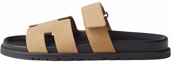 HERMES Chypre Brown Open-Toe Slide Sandals H222856Z HVD HERMES Chypre Brown Open-Toe Slide Sandals H222856Z HVD