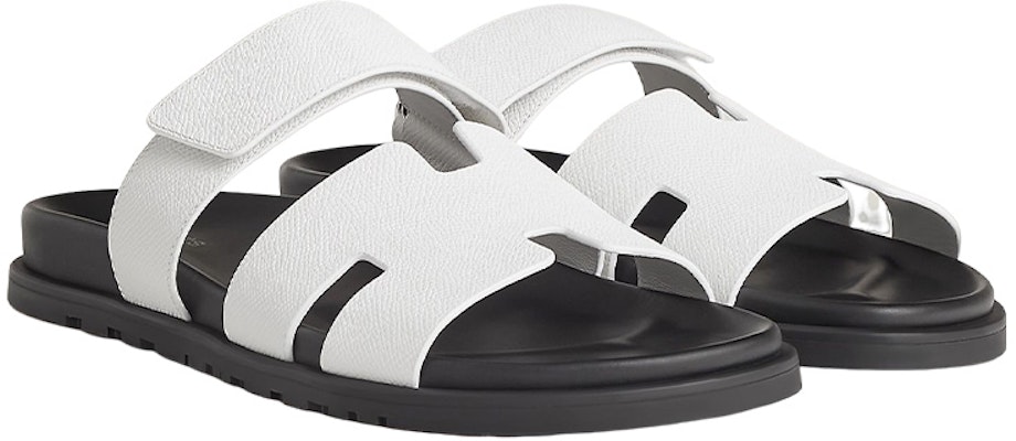 HERMES Chypre Calfskin 'Open Toe Velcro White' H222857Z-H90 Lookbook HERMES Chypre Calfskin 'Open Toe Velcro White' H222857Z-H90
