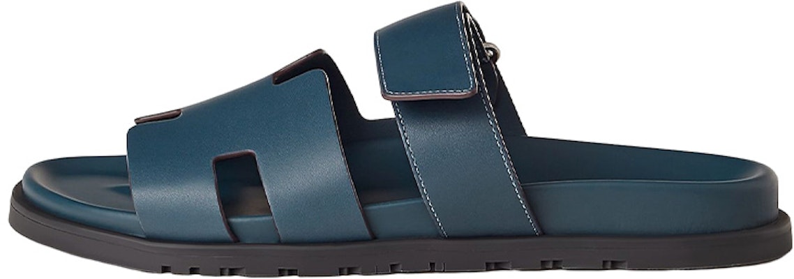 HERMES Chypre Calfskin Velcro Sandals 'Blue' H222858Z-H4B Buy HERMES Chypre Calfskin Velcro Sandals 'Blue' H222858Z-H4B