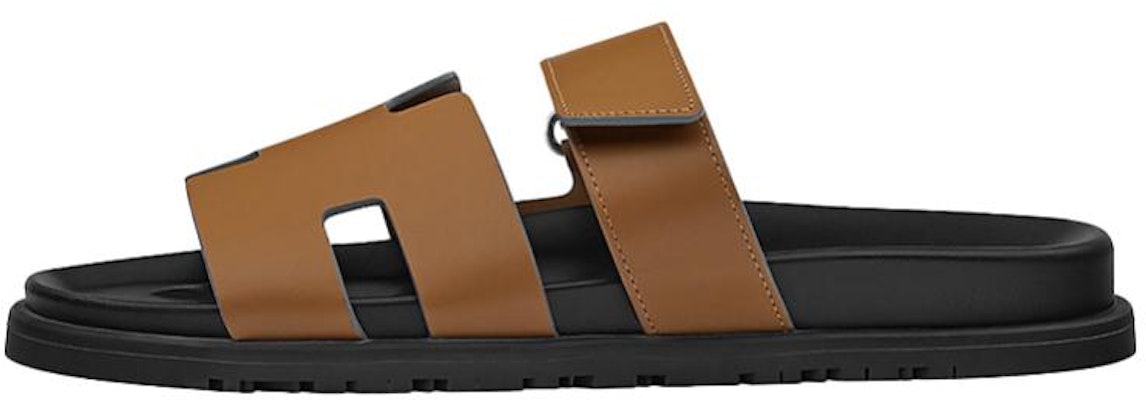 HERMES Chypre Flat Sandals 'Brown' H211865Z-HA6 Buy HERMES Chypre Flat Sandals 'Brown' H211865Z-HA6