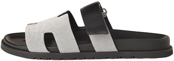 HERMES Chypre Flat Velcro Sandals 'Grey Black' H231819Z-H78 HERMES Chypre Flat Velcro Sandals 'Grey Black' H231819Z-H78