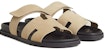 Sandal HERMES Chypre 'Beige Magic Tape' H222856Z-H1J