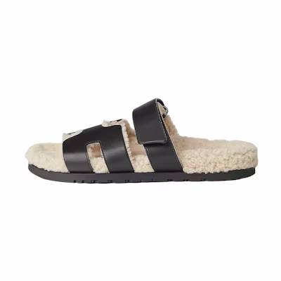 HERMES Chypre Sandal 'Black Magic Tape'