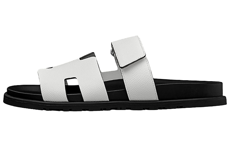 HERMES Chypre Sandal 'Black White Magic Tape'
