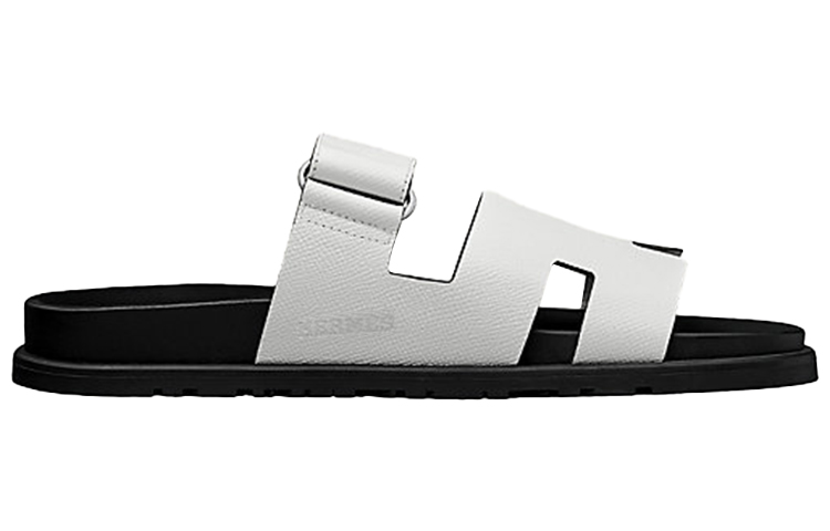HERMES Chypre Sandal 'Black White Magic Tape' 圖 2