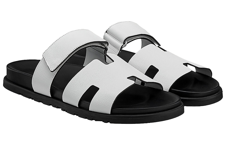 HERMES Chypre Sandal 'Black White Magic Tape' 圖 3