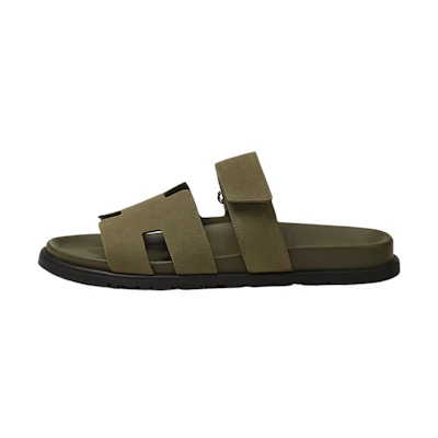 HERMES Chypre Sandal 'Green Velcro'