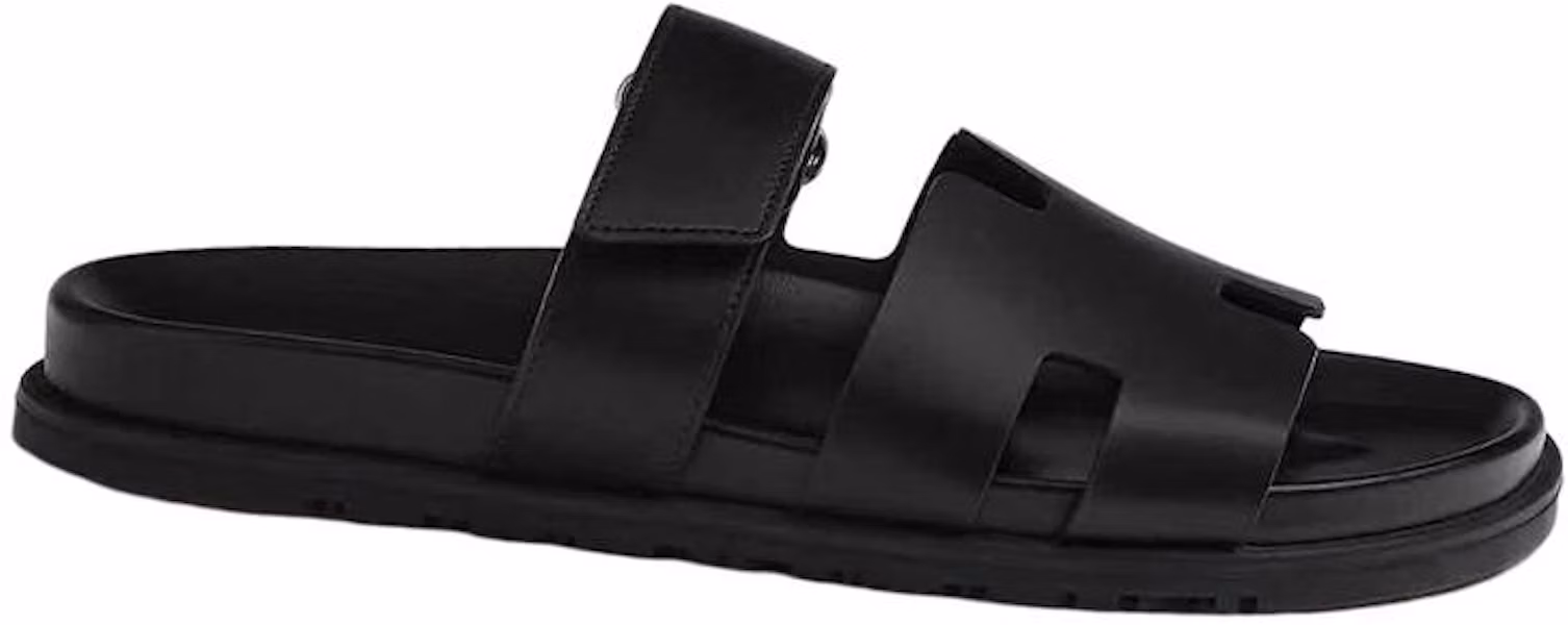 HERMES Chypre Sandals 'Black Calfskin' H222000Z-H01 Lookbook HERMES Chypre Sandals 'Black Calfskin' H222000Z-H01