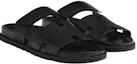 Shop HERMES Chypre Sandals 'Black Calfskin' H222000Z-H01