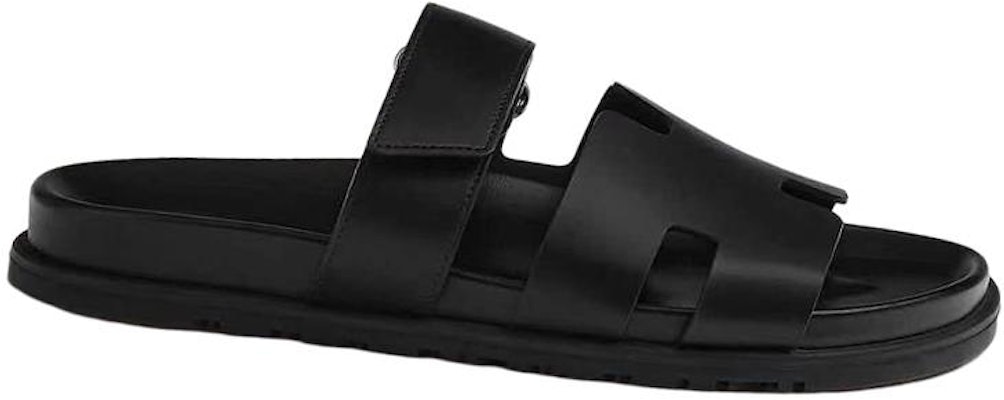 HERMES Chypre Slide 'Black Leather' H222000Z-H01 Order HERMES Chypre Slide 'Black Leather' H222000Z-H01
