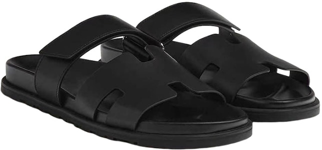 HERMES Chypre Slide 'Kulit Hitam' H222000Z-H01 Lookbook HERMES Chypre Slide 'Kulit Hitam' H222000Z-H01